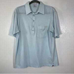 J.J. Cochran, Pale Blue Short Sleeve Polo Shirt, Size Medium. Excellent cond!